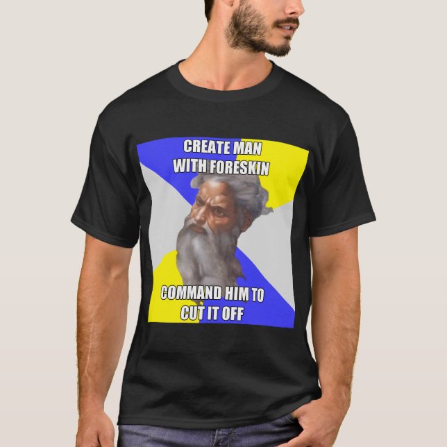 Schleppangel-GottForeskin T-Shirt (Vorderseite)