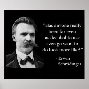 Schleppangel-Zitat Friedrich Nietzsche Poster