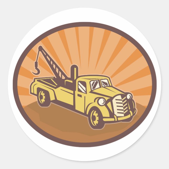 Schleppaufkleber Runder Aufkleber (Vorderseite)