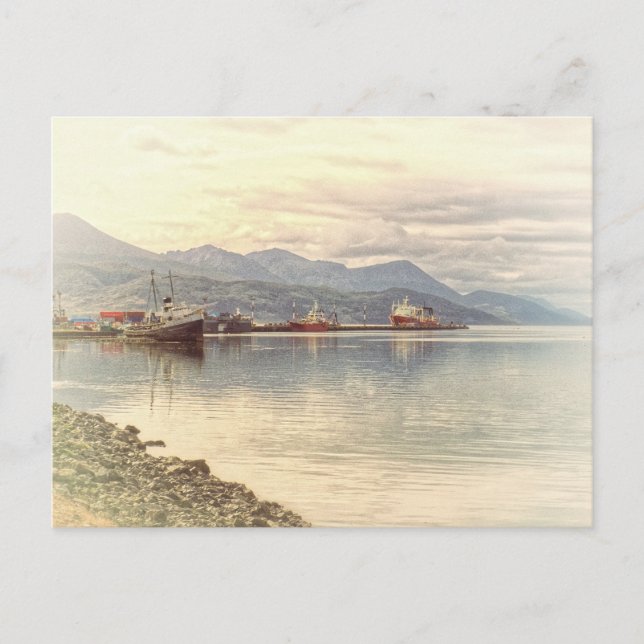 Schleppboot am Weltenende Postkarte (Vorderseite)