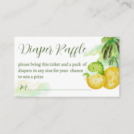 Schleppen bald grüne Dinosaurier-Windelpreisraffin Begleitkarte