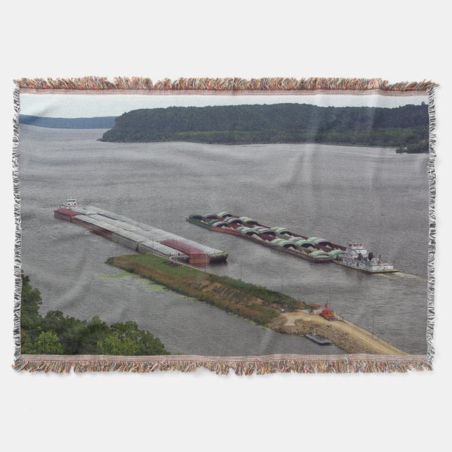 Schleppen Durchqueren von gewebter Decke (Vorderseite)