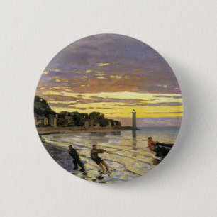Schleppen eines Bootes, Honfleur Button