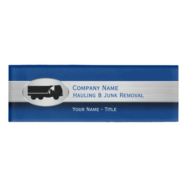 Schleppenund Kram-Abbau-Personal Namenschild (Vorderseite)