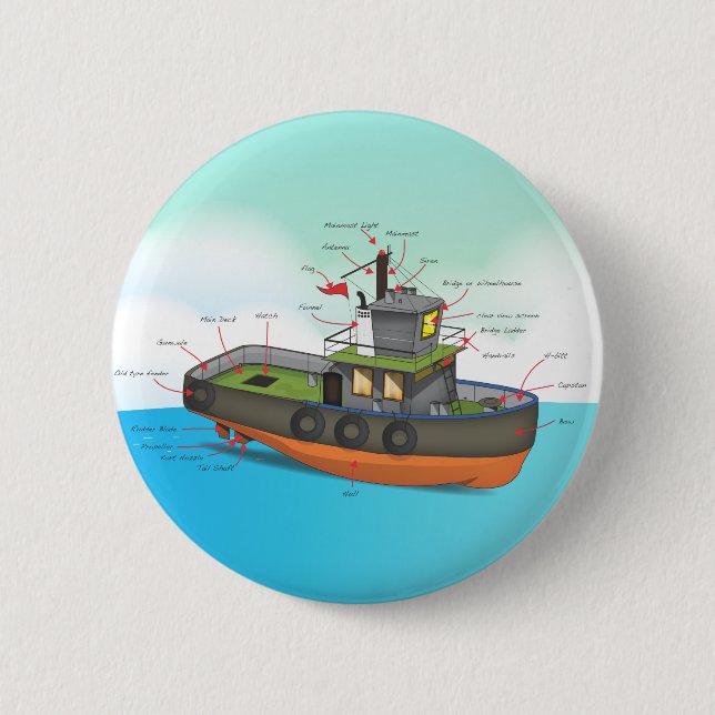 Schlepper Button (Vorderseite)