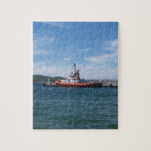 Schlepper im Hafen Puzzle