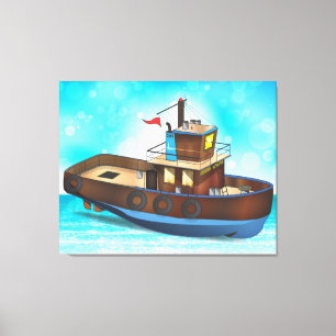 Schlepper Leinwanddruck