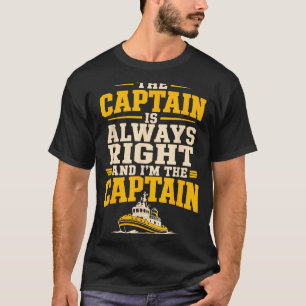 Schlepperkapitän lustiger Bootsfahrer  T-Shirt