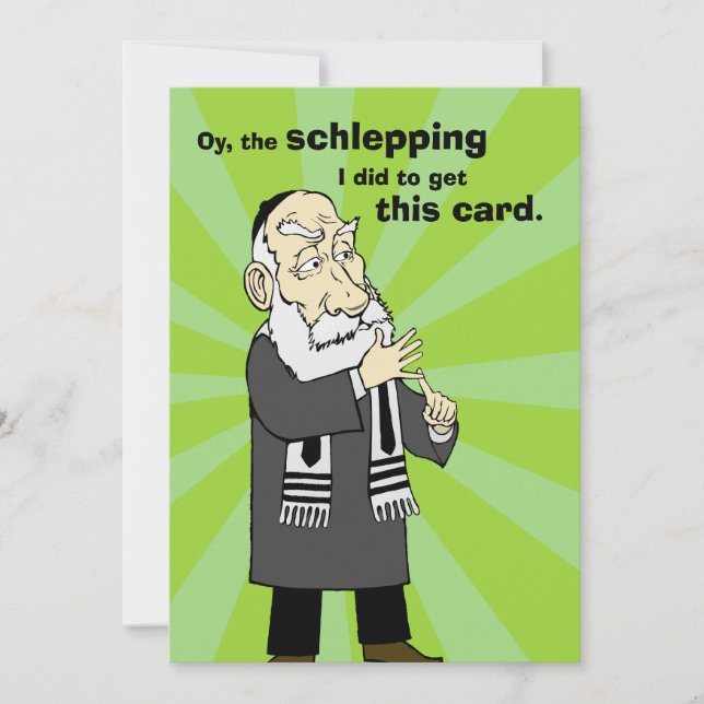 Schlepping Holiday Card Feiertagskarte (Vorderseite)