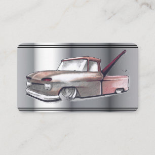 Schleppwagen zeichnend Auto-Visitenkarte Visitenkarte