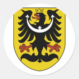 Schlesien, Tschechien Runder Aufkleber
