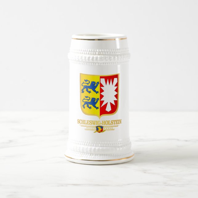 Schleswig-Holstein COA Bierglas (Mittel)