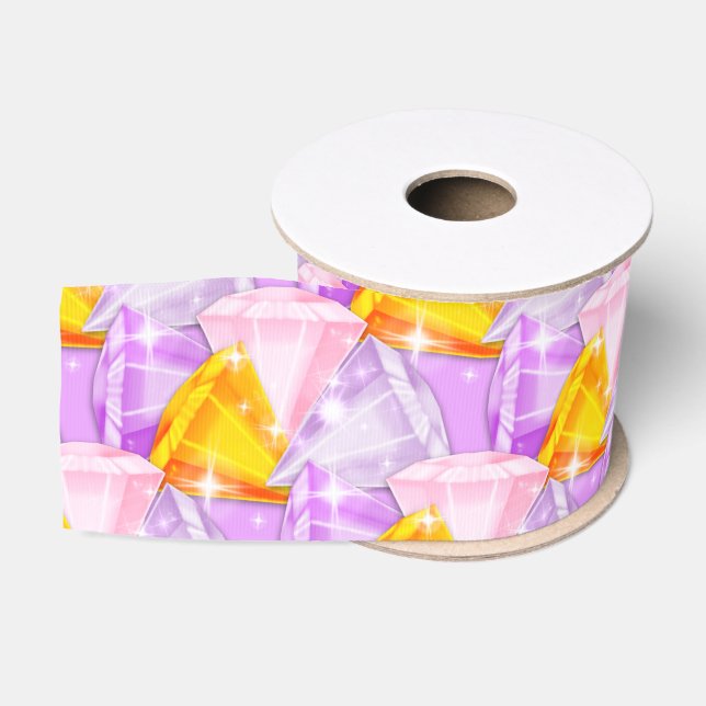 Schleuder-Bright-Diamonds-Diagonal- Ripsband (Spule)