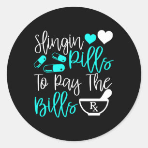 Schleudertabletten zur Bezahlung der Rechnungen Ph Runder Aufkleber