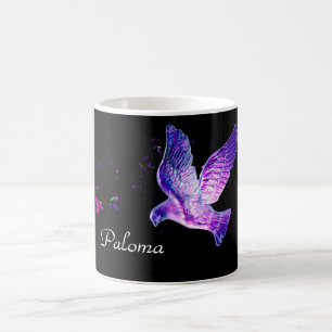 Schleudertaube personalisiert kaffeetasse