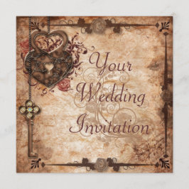 Schleuse und Einladung zur Hochzeit