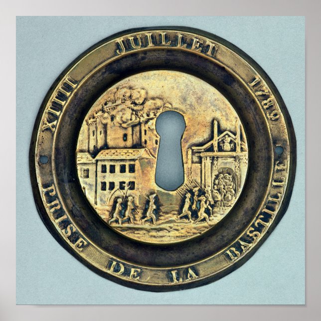 Schleuse zur Darstellung der Belagerung der Bastil Poster (Vorne)