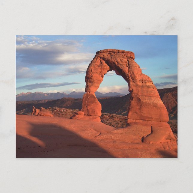 Schlicht Arches Nationalpark, Utah Delicate Arch Postkarte (Vorderseite)