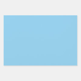 Schlicht Baby Carolina Steel Blue Shades 3 Tones Geschenkpapier Set