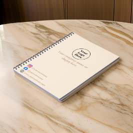 schlicht beige-minimalistisch notizblock