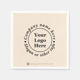 schlicht beige-minimalistisch serviette