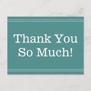 Schlicht, Beruflich "Vielen Dank!" Postkarte