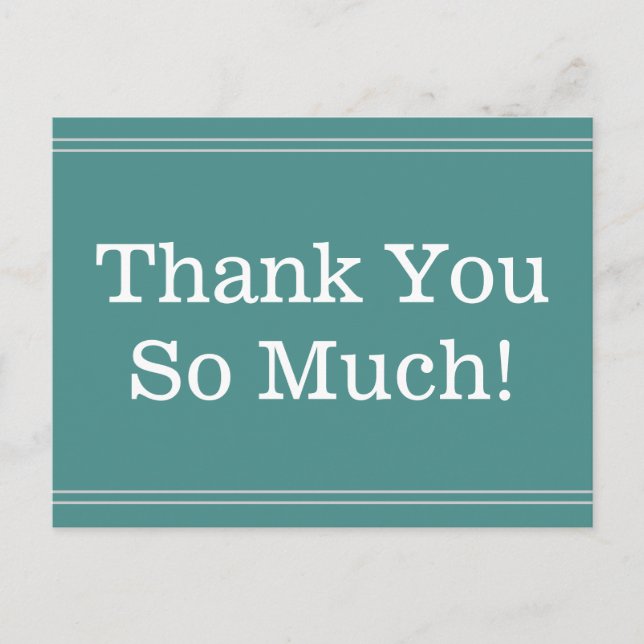 Schlicht, Beruflich "Vielen Dank!" Postkarte (Vorderseite)