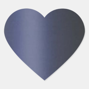 Schlicht BLAUE GRAY DarkGray Herz-Aufkleber