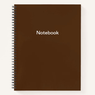 Schlicht-Brown-Notebook Notizbuch