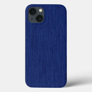 Schlicht dunkelblau mit Holzkörnmonogramm Case-Mate iPhone Hülle