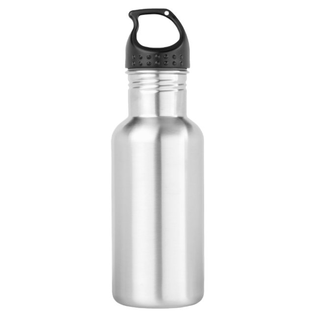 Schlicht Edelstahlflasche (Rückseite)