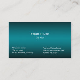 schlicht, einfach, dunkelblau leuchtend visitenkarte