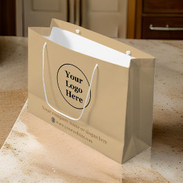 Schlicht, elegant braun große geschenktüte