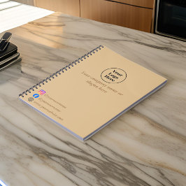 Schlicht, elegant braun notizblock