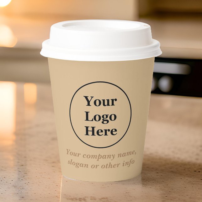 Schlicht, elegant braun pappbecher (Von Creator hochgeladen)