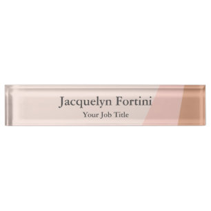 Schlicht Elegant Modernes Minimalistisch Namensplakette