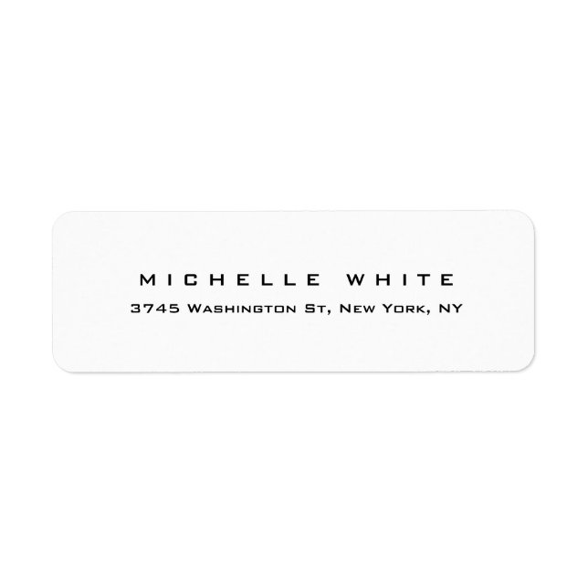 Schlicht Elegant Modernes, Schwarz-weißes Minimali (Vorne)