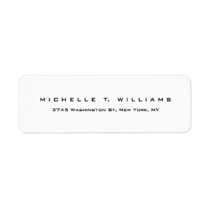 Schlicht Elegant Modernes, Schwarz-weißes Minimali