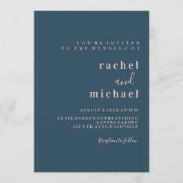 Schlicht elegante einladung