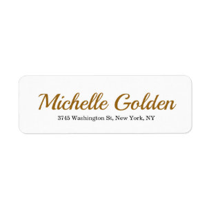 Schlicht Elegante Minimalistisch Golden Brown