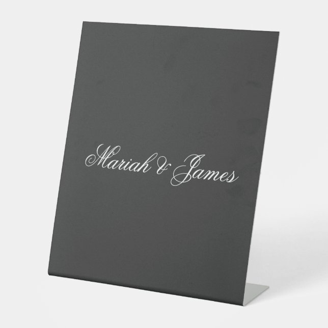 Schlicht Elegante Minimalistisch Moderne Sockelschild (Vorderseite)