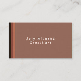 Schlicht Elegante Minimalistische Linen Visitenkarte