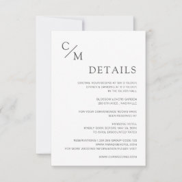 Schlicht elegante Monogramm