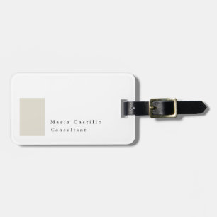 Schlicht Elegantes modernes Minimalistisches Desig Gepäckanhänger