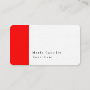Schlicht Elegantes modernes Minimalistisches Desig Visitenkarte
