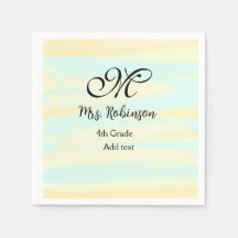 schlicht-gelb-blaue Aquarelllehrer Wertschätzung