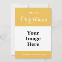 schlicht gelbes Foto froh Weihnachten
