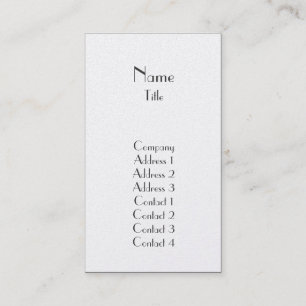 Schlicht - Geschäft Visitenkarte