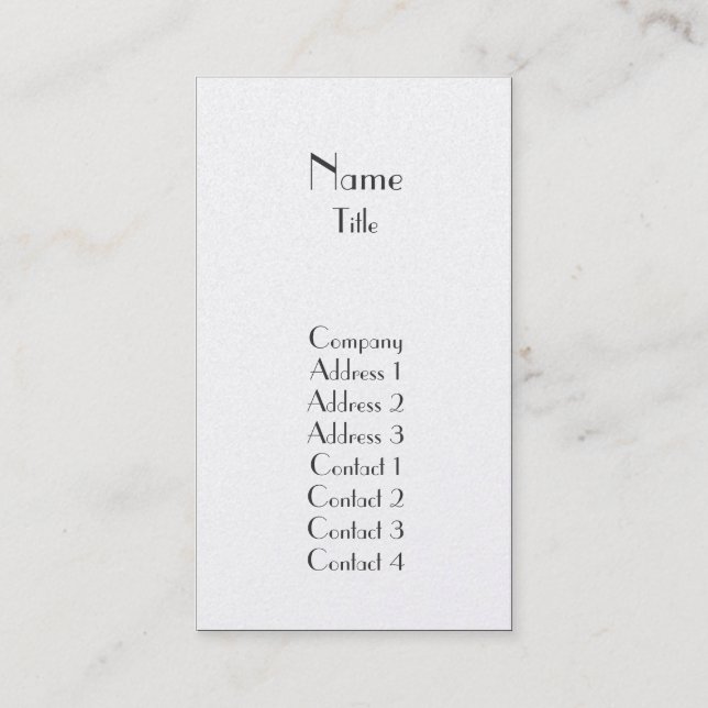 Schlicht - Geschäft Visitenkarte (Vorderseite)