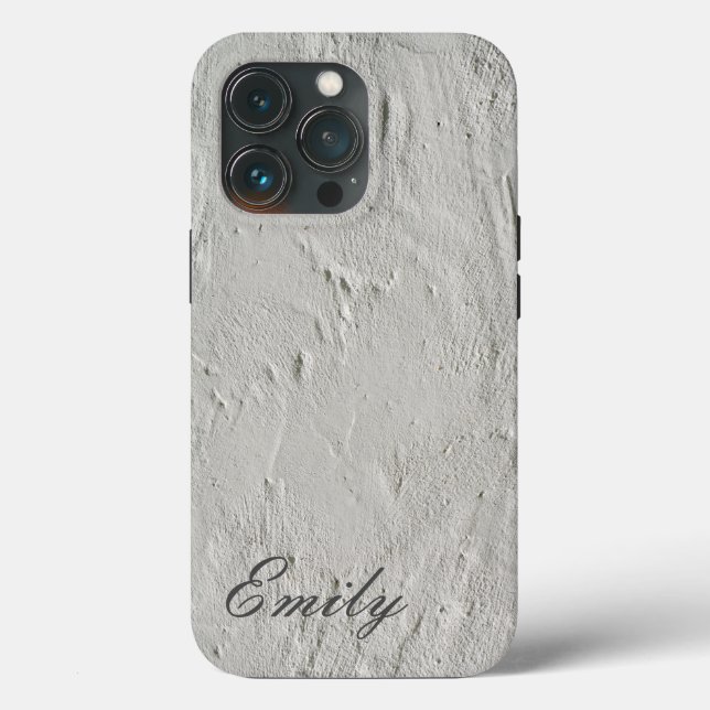 Schlicht Grau Trendy Moderner Minimalistischer ADD Case-Mate iPhone Hülle (Rückseite)